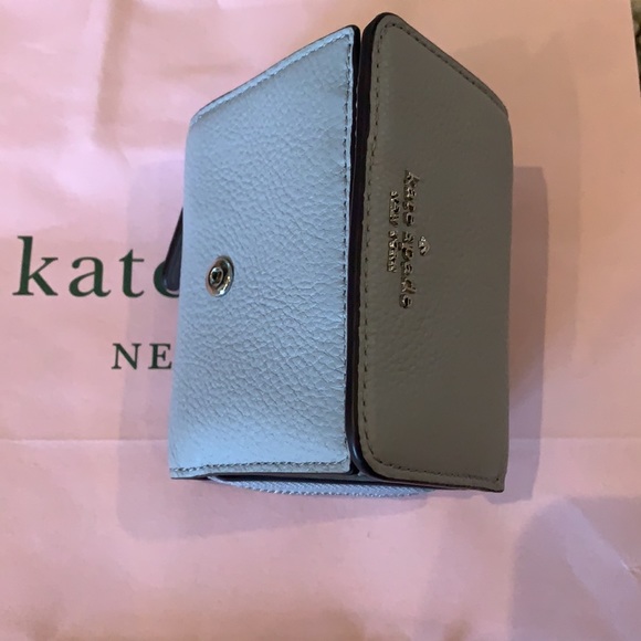 NWT kate spade trifold continental jackson grey - Picture 5 of 8